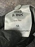 Iris & Ink 100% Silk Metallic Silver Short Sleeve Silk Top Size 14 - photo 8