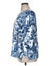 Soft Surroundings 100% Cotton Paisley Blue Pullover Sweater Size XL - photo 5