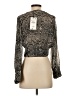 Zara Silver 3/4 Sleeve Blouse Size S - photo 2