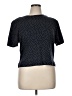 Talbots 100% Cotton Polka Dots Black Short Sleeve Top Size XL - photo 1