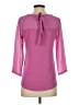 Ann Taylor Pink 3/4 Sleeve Top Size S - photo 2