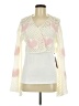 Romwe 100% Acrylic Hearts White Ivory Cardigan Size M - photo 1