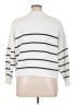 Quince 100% Cotton Stripes White Pullover Sweater Size XL - photo 2