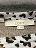 Ann Taylor LOFT Animal Print Silver Short Sleeve Blouse Size M - photo 7