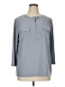 Anne Klein Gray 3/4 Sleeve Blouse Size XL - photo 1
