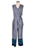 Dana Buchman Graphic Blue Jumpsuit Size S - photo 1