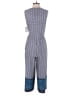 Dana Buchman Graphic Blue Jumpsuit Size S - photo 2