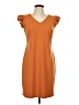 En Focus Studio Solid Orange Casual Dress Size 12 - photo 1