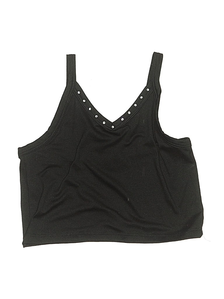 Pre-owned Assorted Brands Kids' Sleeveless Top Black Halter Neckline Tops