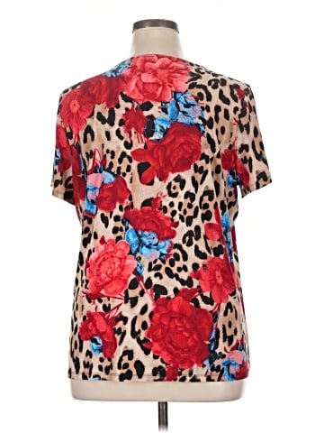 INC International Concepts Short Sleeve Blouse (view 2)