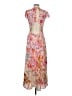 Reiss 100% Polyester Paisley Pink Casual Dress Size 4 - photo 2