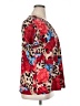 INC International Concepts Animal Print Red Short Sleeve Blouse Size 1X - photo 4