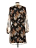 Daniel Rainn 100% Polyester Print Brown Casual Dress Size L - photo 2
