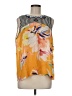 Vineet Bahl 100% Polyester Yellow Sleeveless Blouse Size M - photo 1