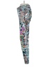 Peruvian Connection Print Blue Casual Pants Size 4 - photo 5