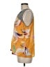 Vineet Bahl 100% Polyester Yellow Sleeveless Blouse Size M - photo 5