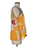 Vineet Bahl 100% Polyester Yellow Sleeveless Blouse Size M - photo 4