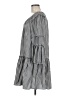 Max Studio Checkered-gingham Gray Casual Dress Size M - photo 5