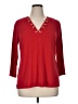 MICHAEL Michael Kors Red 3/4 Sleeve Top Size XL - photo 1