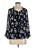 LC Lauren Conrad 100% Polyester Blue 3/4 Sleeve Blouse Size M - photo 1