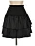 Shein 100% Polyester Solid Black Casual Skirt Size XS - photo 1