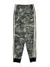 Adidas 100% Polyester Camo Green Gray Track Pants Size 10 - 12 - photo 1