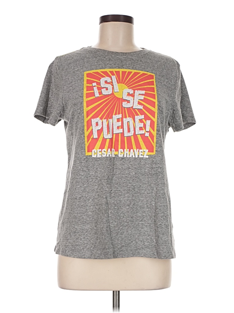Pre-owned Assorted Brands Short Sleeve T-shirt In Gray