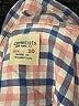 Crewcuts 100% Cotton Checkered-gingham Blue Long Sleeve Button-Down Shirt Size 10 - photo 3