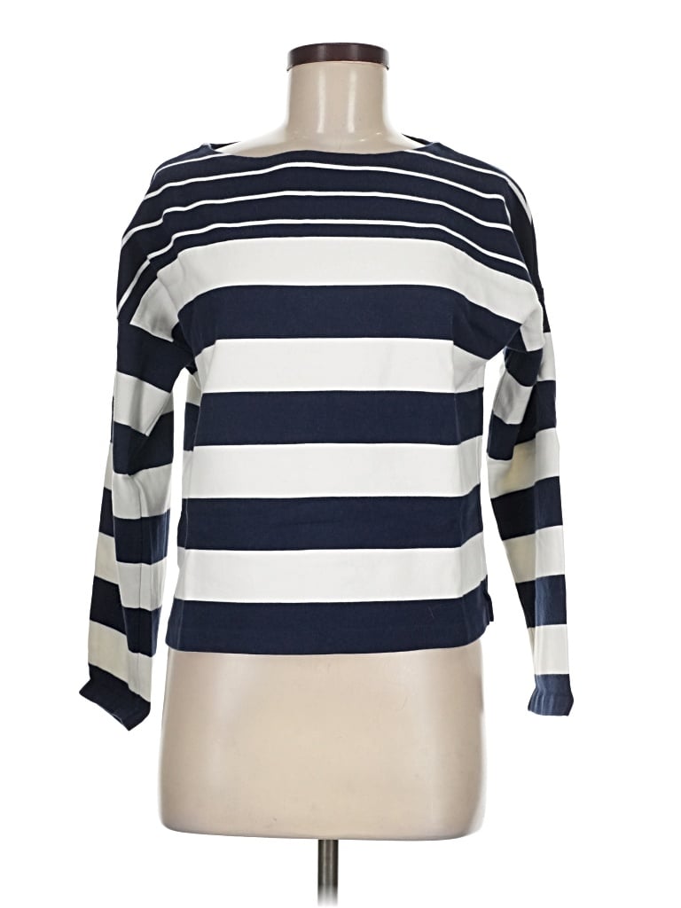 Pre-owned Jcrew Long Sleeve T-shirt In Blue