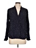 Gap 100% Viscose Polka Dots Black Long Sleeve Blouse Size L - photo 1