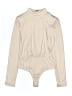 Peach Love 100% Polyester Tan Bodysuit Size 4 - photo 2