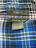 Eddie Bauer Plaid Blue Long Sleeve Blouse Size XL - photo 7