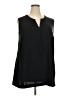 J.Jill 100% Polyester Black Sleeveless Blouse Size 2X - photo 1