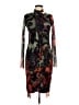 FUZZI 100% Nylon Print Black Cocktail Dress Size XL - photo 1