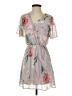 Sienna Sky 100% Polyester Floral Gray Casual Dress Size XS - photo 1