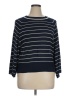 Max Studio Stripes Blue Pullover Sweater Size XL - photo 1