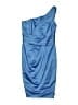 David's Bridal 100% Polyester Solid Blue Cocktail Dress Size 2 - photo 1