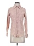 Le Lis 100% Cotton Tweed Pink Long Sleeve Button-Down Shirt Size XS - photo 1
