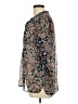 About A Girl 100% Polyester Paisley Gray 3/4 Sleeve Blouse Size L - photo 5