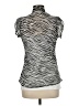 Studio Spa 100% Polyester Animal Print Silver Short Sleeve Blouse Size M - photo 2