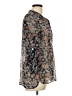 About A Girl 100% Polyester Paisley Gray 3/4 Sleeve Blouse Size L - photo 4