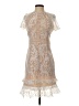 PrettyLittleThing 100% Polyester Ivory Cocktail Dress Size 6 - photo 1