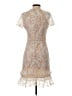 PrettyLittleThing 100% Polyester Ivory Cocktail Dress Size 6 - photo 2