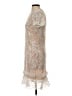 PrettyLittleThing 100% Polyester Ivory Cocktail Dress Size 6 - photo 5