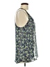 Lily White 100% Polyester Blue Sleeveless Top Size L - photo 4