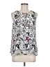 Christopher & Banks 100% Polyester Silver Sleeveless Blouse Size M (petite) - photo 1