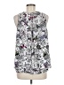 Christopher & Banks 100% Polyester Silver Sleeveless Blouse Size M (petite) - photo 2