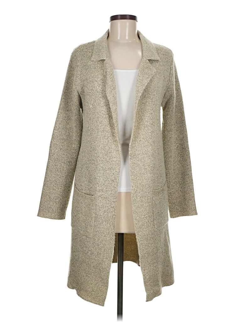 Pre-owned Monteau Cardigan Sweater In Tan