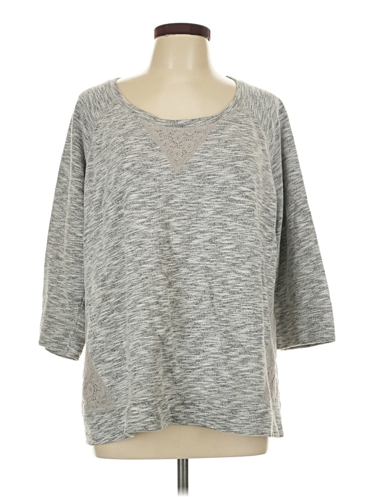 Pre-owned Sejour Pullover Sweater In Gray