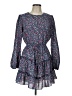 City Triangles 100% Polyester Paisley Blue Casual Dress Size L - photo 1